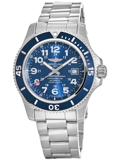 breitling a17392d81c1a1|Breitling Superocean II Automatic Blue Dial Men's Watch .